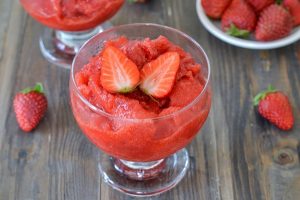 granita di fragole