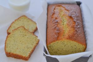 plumcake all'arancia e semi di papavero soffice