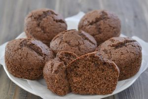 muffin integrali al cacao morbidi