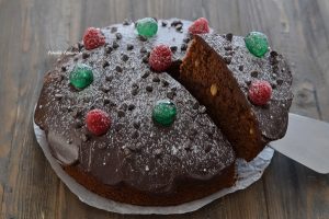 fetta di torta di natale