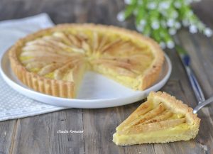 crostata di pere e crema