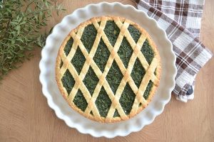 presentazione della ricetta dell'erbazzone dolce