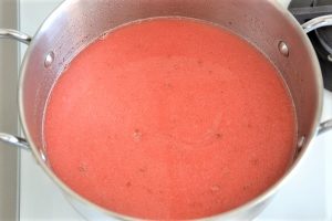 preparazione del gelo di melone