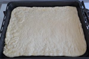 impasto della schiacciata all'uva