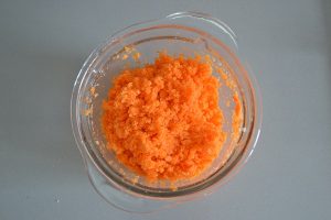 ingredienti della torta di carote e mandorle