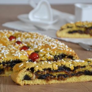 primo piano porzione di pinza bolognese