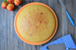 torta alla zucca con mandorle presentazione