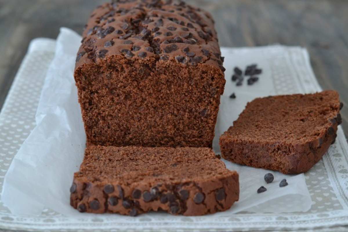 fette di plumcake al cioccolato fondente soffice