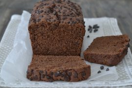 plumcake al cioccolato fondente morbido