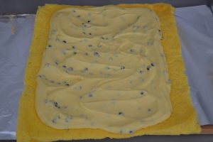 base per tronchetto di natale farcita