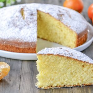 fetta di torta di clementine