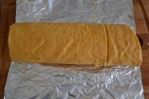 tronchetto di natale tagliato