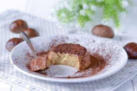 budino di castagne con cacao amaro