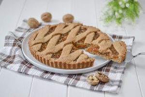fetta di crostata con farina integrale