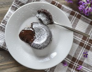 tortino al cioccolato fondente