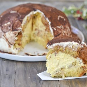 zuccotto di pandoro pervito