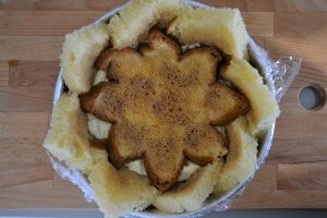 preparazione dello zuccotto di pandoro