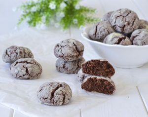 biscotti morbidi al cioccolato con zucchero