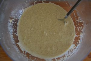 preparazione del plumcake integrale