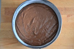 torta mimosa al cioccolato da infornare