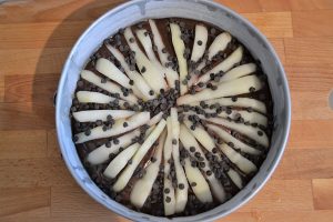 torta pere e cioccolato da infornare