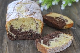 fette di plumcake marmorizzato