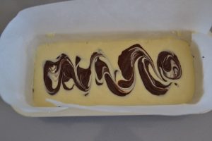 plumcake marmorizzato nello stampo