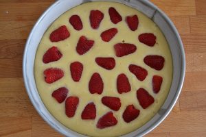 torta ai lamponi da infornare