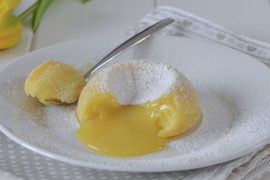 tortino al cioccolato bianco dal cuore cremoso