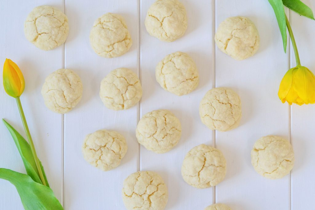 biscotti alle mandorle morbidi dall'alto