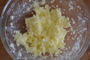 burro e zucchero per salame di cioccolato