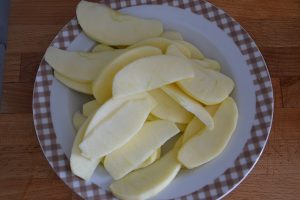 mele per torta di mele con farina di riso