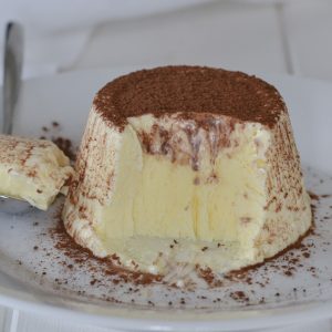 semifreddo al mascarpone servito