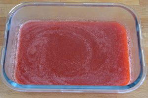 granita di fragole da congelare
