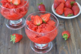 granita di fragole fresche
