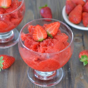 granita di fragole fresche