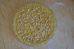 torta della nonna da infornare