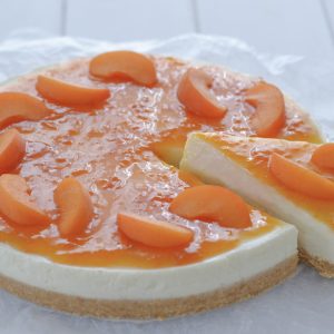cheesecake alle albicocche con yogurt e ricotta