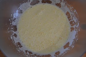 impasto del plumcake alle mandorle