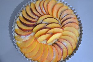 torta di pesche da infornare