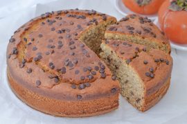 TORTA AI CACHI E GOCCE DI CIOCCOLATO
