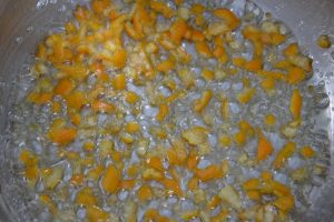 buccia di clementine per plumcake al cacao