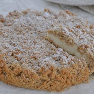 sbriciolata alla ricotta con farina di castagne