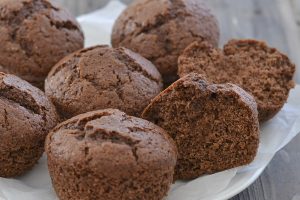 muffin integrali al cacao soffici