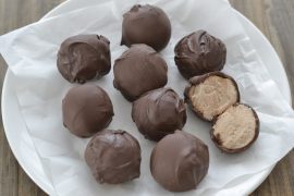 palline con farina di castagne senza zucchero