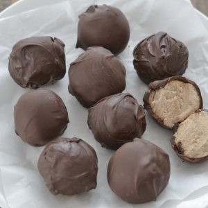 palline con farina di castagne senza zucchero