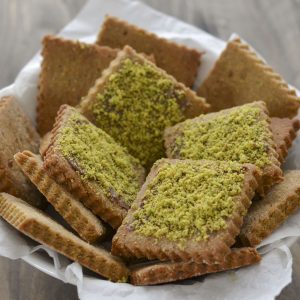 biscotti integrali al pistacchio con granella senza burro