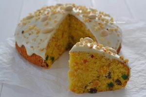 torta panettone servita