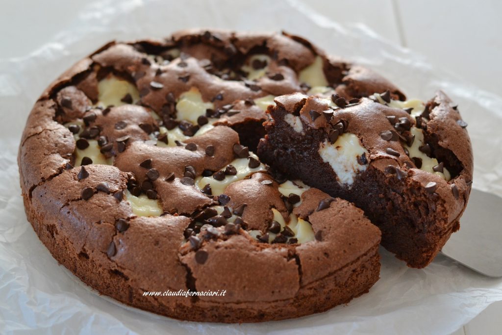 torta tenerina con la ricotta e cioccolato