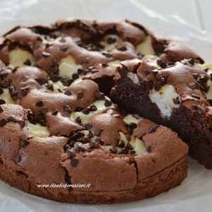 torta tenerina con la ricotta e cioccolato